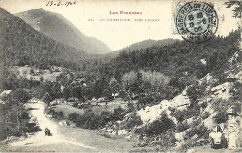 Old postcard portillon - le,