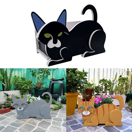 Porte plante chat - plante, siamois