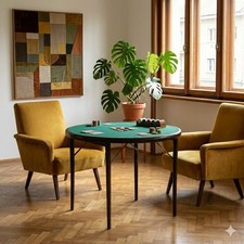 Table à Jeu Vintage Hêtre