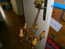 ancien lustre  en bronze doré