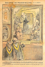FRANC-MACONNERIE (FREEMASONRY) ET LA RELIGION / DRAWING 1907