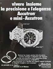BULOVA Publicité 1972 Montre