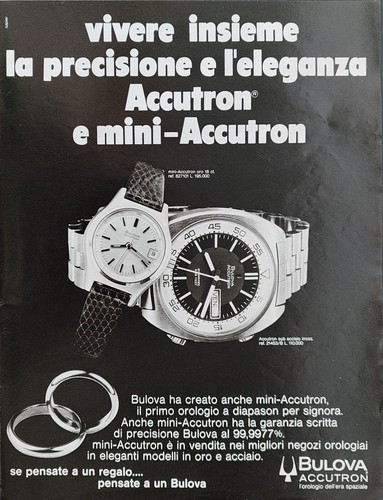 Bulova publicité 1972 montre - bulova,