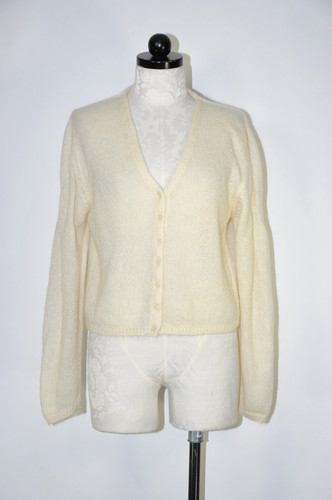 90s vintage cream fuzzy mohair - vintage,
