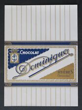 Etiquette CHOCOLAT amandes  DOMINIQUE HYERES  French chocolate label