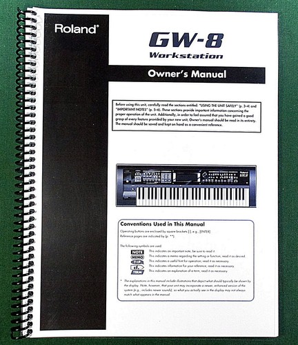 Roland owner s - gw-8, owner's