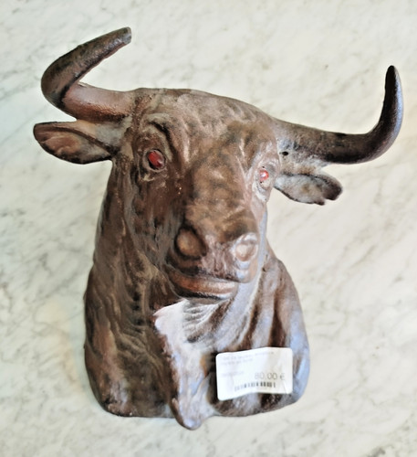 Sculpture taureau murale en - sculpture,