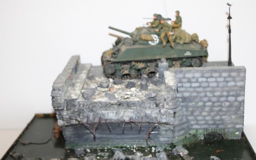 Diorama ww2 pont bombardé - diorama, :