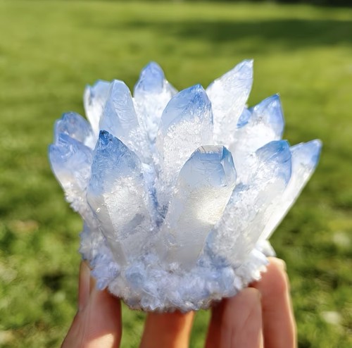 Cluster quartz bleu - quartz,
