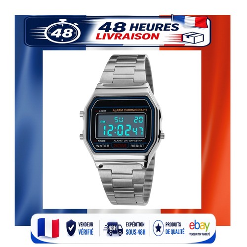 Montre homme acier inoxydable - montre,