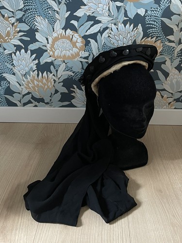 Ancien chapeau deuil - chapeau,
