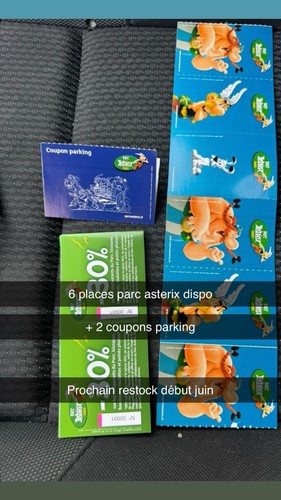 Billet place ticket parc - /,
