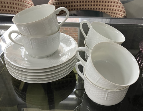 Série tasses porcelaine - série,