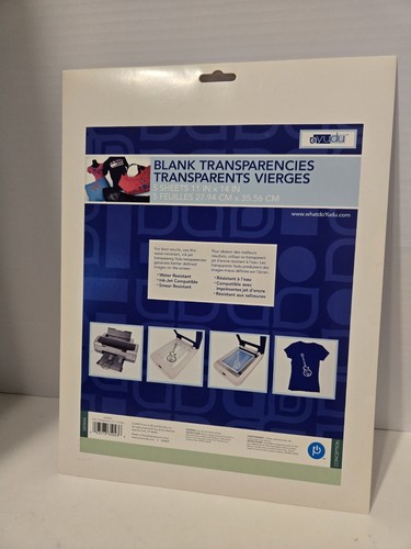New yudu blank - new, transparencies