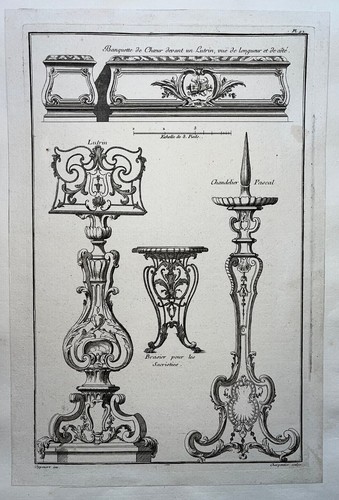Lutrin brasier chandelier - lutrin,