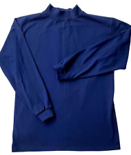 Men's Mock turtleneck Long Slv Heavyweight Ctn Top.  Size S to 3XL. Made in USA