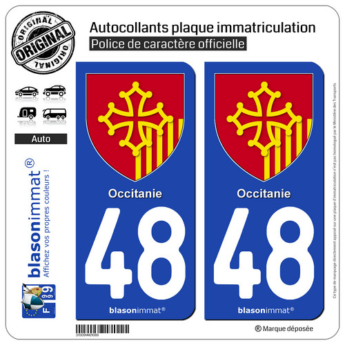 Stickers autocollant plaque - 2,