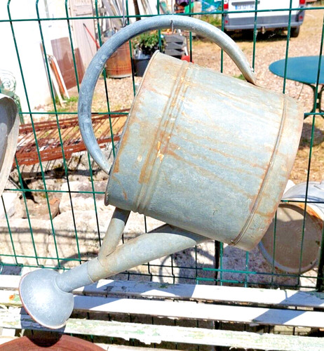Ancien arrosoir zinc - ancien,