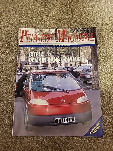 Peugeot magazine novembre 1991 - peugeot,