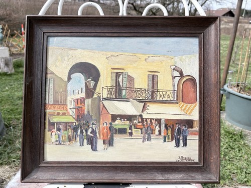 Tableau huile sur panneau