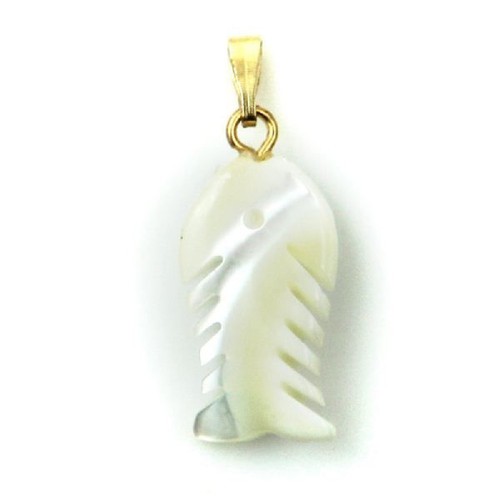 Pendentif nacre trocha - pendentif, en