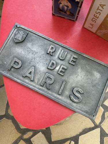 Ancienne plaque rue - ancienne,