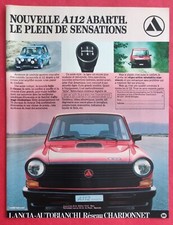 Press advertisement: Automobile LANCIA AUTOBIANCHI A 112 ABARTH 1979
