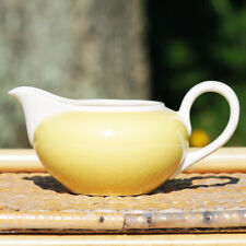 Antique Villeroy & Boch Earthenware Milk Pot / Creamer Yellow & Cream
