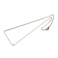 COLLIER CHAINE ARGENTE 60cm ACIER INOXYDABLE HYPOALLERGENIQUE maillon 1,5mm