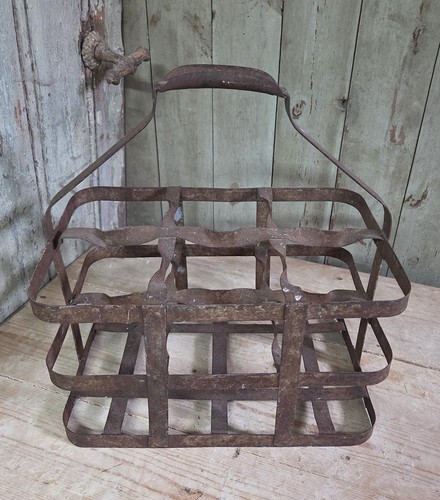 Porte bouteilles ancien fer - bouteilles, en