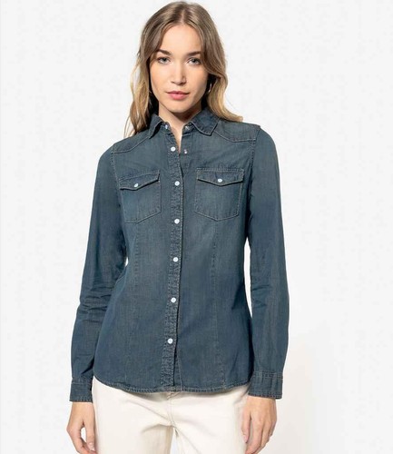 Chemise jean manches - À,