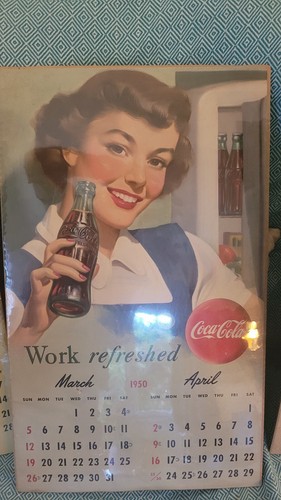 Calendrier coca cola 1950 - coca,