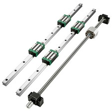 VEVOR Miniature Rail Linéaire Guide HGR20 1700 mm Rails Roulements Linéaires CNC