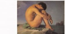 16x22cm FLANDRIN PAINTER PAINTING YOUNG MAN NAKED MAN text on the back