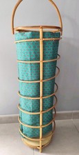 Vintage Rattan Umbrella Holder Decoration 