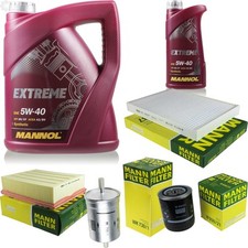 MANN-FILTER Inspection Set MANNOL 6L Extreme 5W-40 Pour Audi A4 Cabriolet 2.4