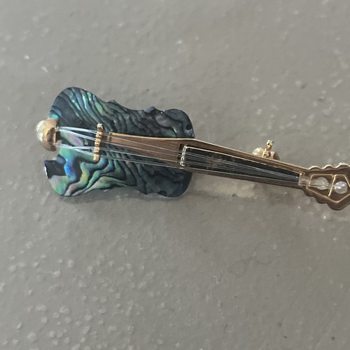Ancienne broche couleur - , or