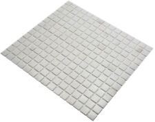 Mosaïque Vieux Blanc Poolfliesen Poolmosaik Carrelage Verre Brillant Quadrat