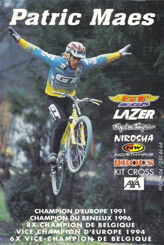 Cyclisme carte cycliste patric - carte,