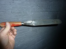 Spatule palette pelle à pâtisserie ancienne avec manche en bois 