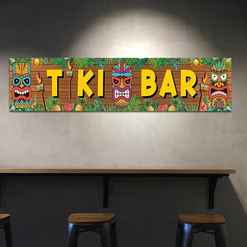 Tiki bar banner - party, supply