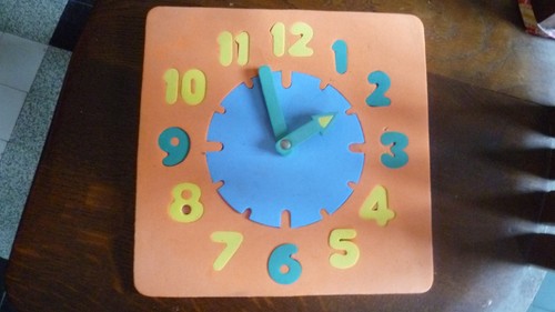 Horloge enfant mousse - horloge,