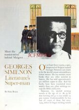GEORGES SIMENON 'Literature's Super-Man' : Original 1970 Magazine Cutting