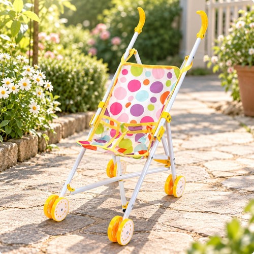 Poussette pliable pour poupée