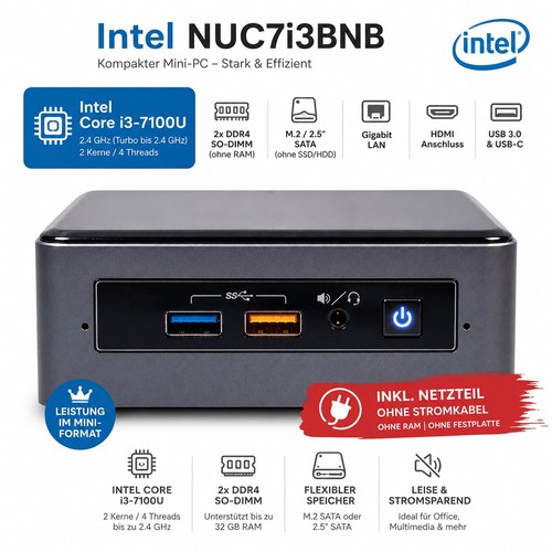 Intel nuc7i3bnb mini - nuc7i3bnb,