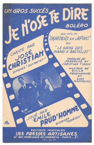 Ose dire de josé - je,