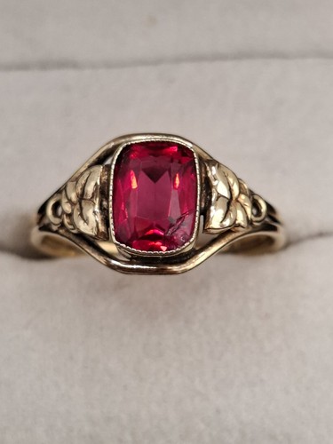 Ancienne bague plaqué or - ancienne, en