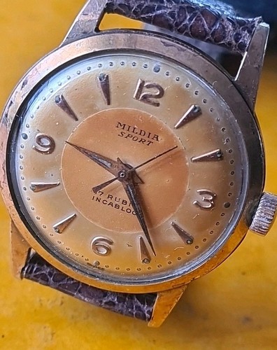 Montre ancienne méc mildia - montre,