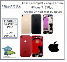 Châssis  complet iPhone 7 ou 7 plus Or Argent Noir/mat Rouge