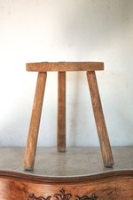 Vintage stool, wooden stool, tripod stool, side stool